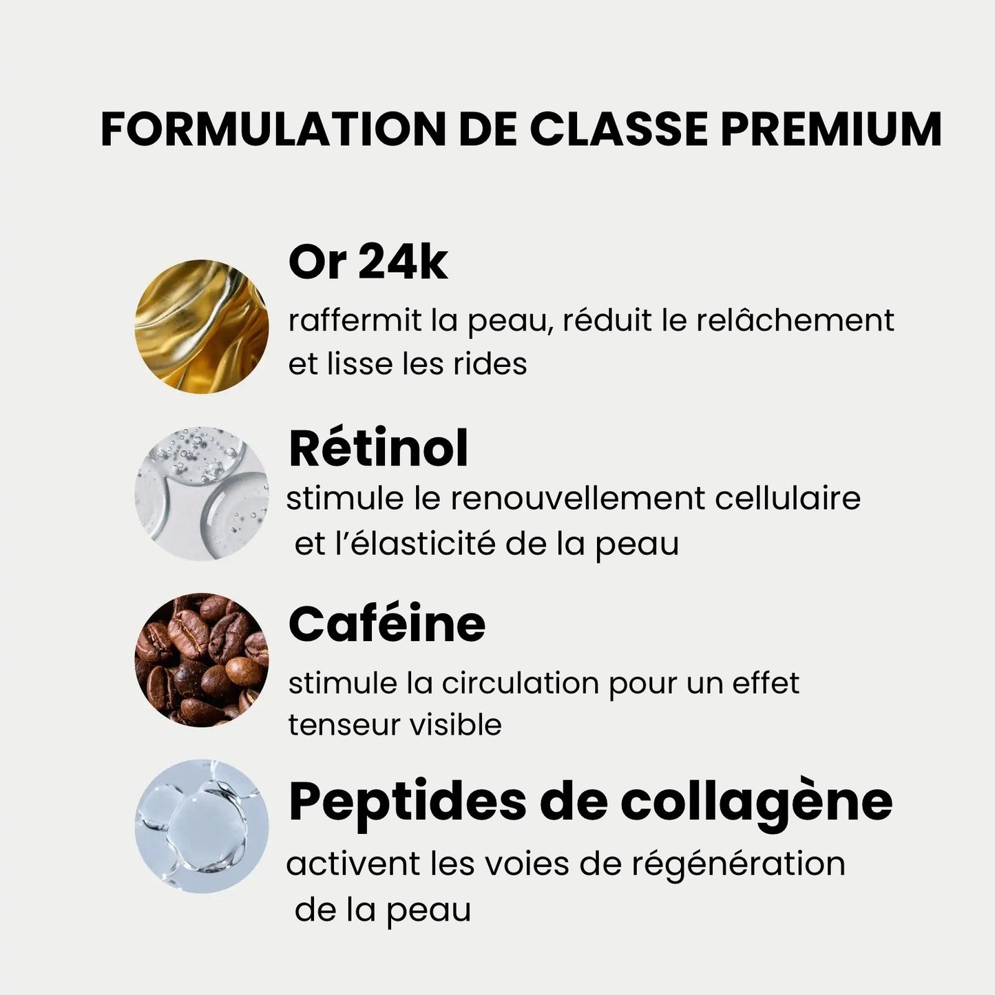 Masque liftant V-line à l'or 24K
